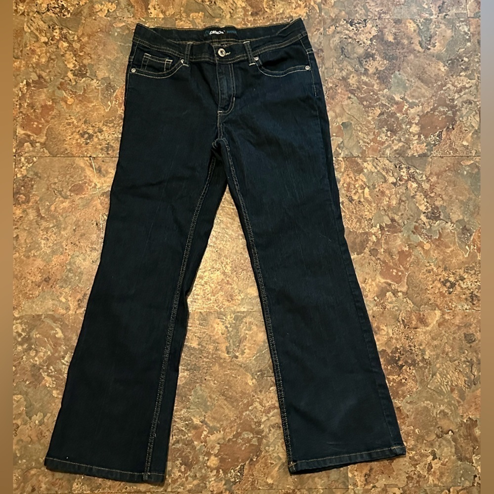 Jordache Girls Jeans Size 14 1/2 Plus Blue Denim